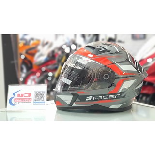 หมวกกันน็อค [แท้] Honda H2C Helmet Full Face Series - RACER (GRY) Size M