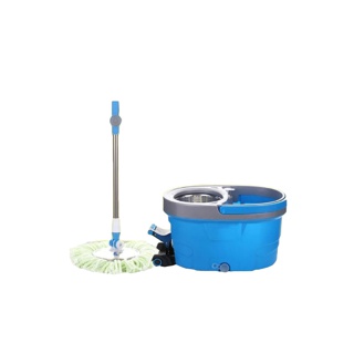 Jumper modern Spin Mop ถังปั่นไม้ม๊อบสแตนเลส รุ่นขาเหยียบ 2 ระบบ พร้อมหัวม๊อบสแตนเลส และขวดน้ำยา แถมผ้าม๊อบ2ผืนD033D034