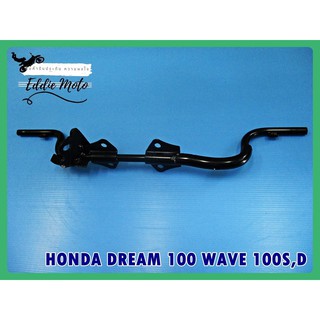 HONDA DREAM100​ WAVE100S​ "BLACK" STEEL FOOT REST  // เหล็กพักเท้ายึดใต้เครื่อง​ สีดำ สินค้าคุณภาพดี