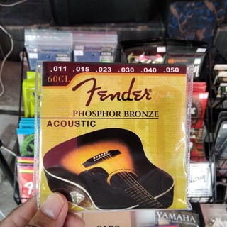 [ สินค้าเทียบเท่าเกรดA] สายกีต้าร์โปร่ง Fender .เบอร์ .011