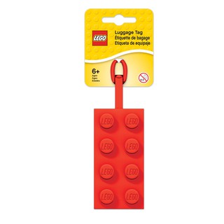 LEGO ป้ายติดกระเป๋า เลโก้ สไตล์ คลาสสิก สีแดง ของแท้
