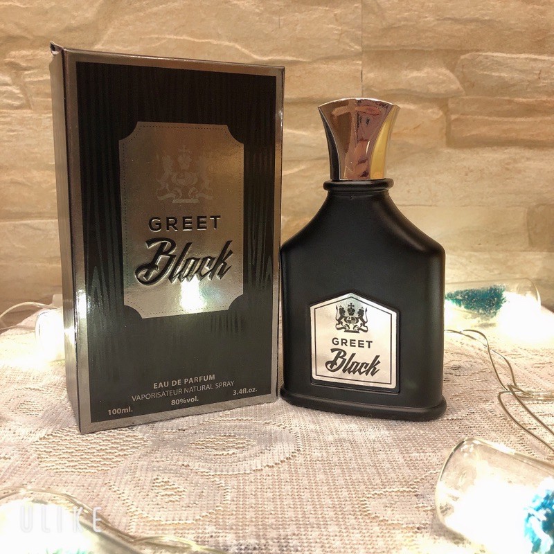 น้ำหอมแท้นำเข้า น้ำหอม GREET BLACK 100 ml. กลิ่นเทียบเคียง  Creed Aventus