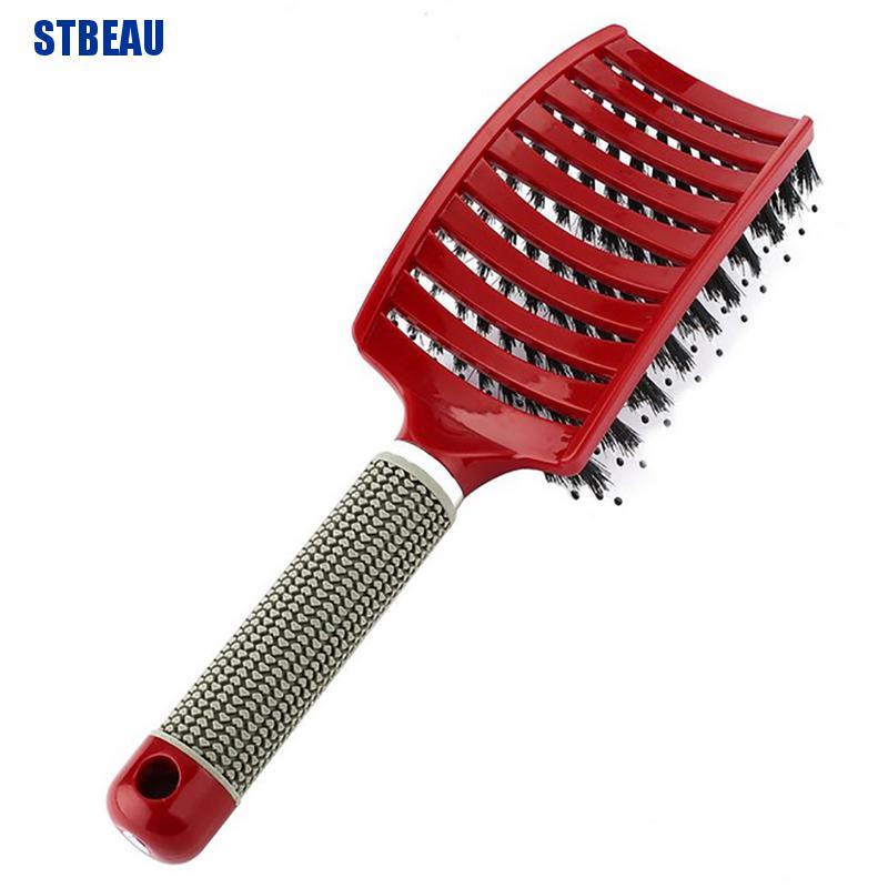 [STBEAU1] แปรงหวีผม ทรงโค้ง ป้องกันไฟฟ้าสถิตย์ สําหรับนวดผม - รูปที่ 3