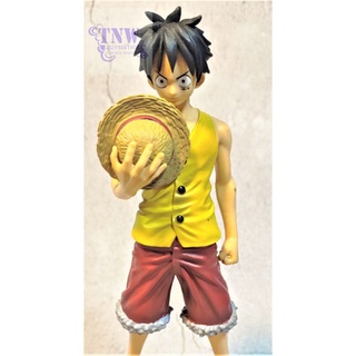 [ มือสอง งานแท้ ญี่ปุ่น ] Monkey D Luffy มั้งกี้ ดี ลูฟี่ ขนาด 8" ตำหนิ ของที่ฐานไม่ครบ วันพีช Pirate Onepiece (ของแท้)