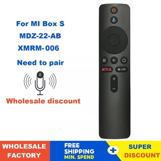 ใหม่ รีโมตคอนโทรล บลูทูธ เสียง RF สําหรับ Xiaomi MI Box S MDZ-22-AB Smart TV XMRM-006