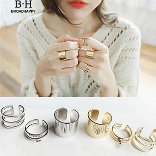 💘broadhappy💍แหวนเกลี้ยง แหวนแฟชั่น 3 ชิ้น / ชุด