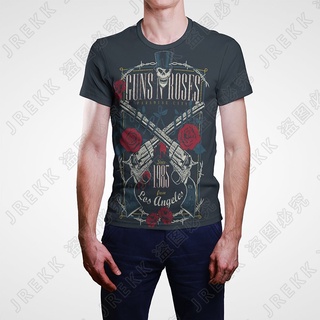 เสื้อยืดแขนสั้นลําลอง พิมพ์ลายการ์ตูนอนิเมะ Guns N Roses 3 มิติ แฟชั่นฤดูร้อน สําหรับผู้ชาย และผู้หญิง 2023