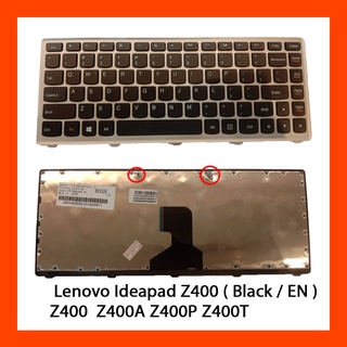 Keyboard Lenovo Ideapad Z400 Black EN แป้นพิมพ์ ภาษาอังกฤษ ฟรีสติกเกอร์ไทย-อังกฤษ