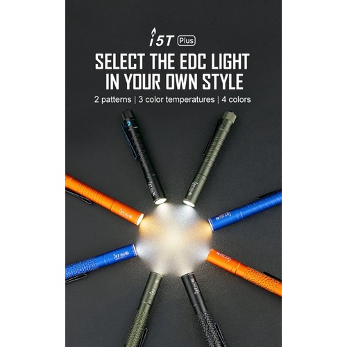 ไฟฉาย Olight i5T Plus EDC Standard & Pebble 550ลูเมน AAแบตเตอรี่ *2