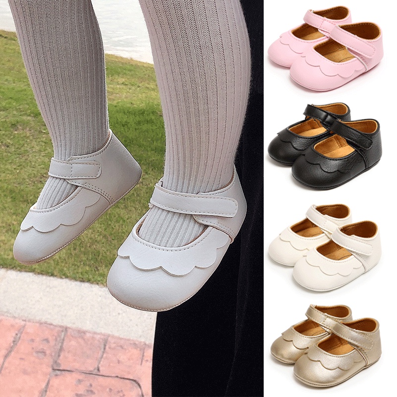 Laa6-newborn Girl Casual Soft Antiskid Lovely Sole Cribs Princess Shoes