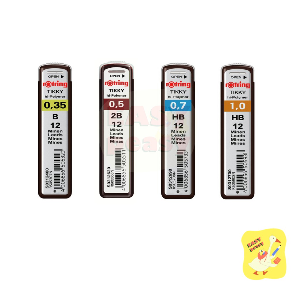 ไส้ดินสอ Rotring Tikky Hi-Polymer ขนาด 0.35 / 0.5 / 0.7 / 1 มม. ไส้ดินสอกด