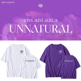 เสื้อยืดครอป StrayKids ۞❅จักรวาลสาว WJSN อัลบั้ม UNNATURAL อุปกรณ์ต่อพ่วงสนับสนุนการพิมพ์เสื้อ