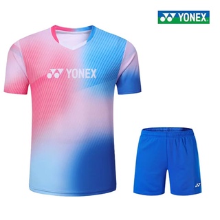 Yonex ใหม่ เสื้อยืดแขนสั้น ระบายอากาศ แห้งเร็ว เหมาะกับการเล่นกีฬาแบดมินตัน แฟชั่นสําหรับผู้ชายและผู้หญิง 2022