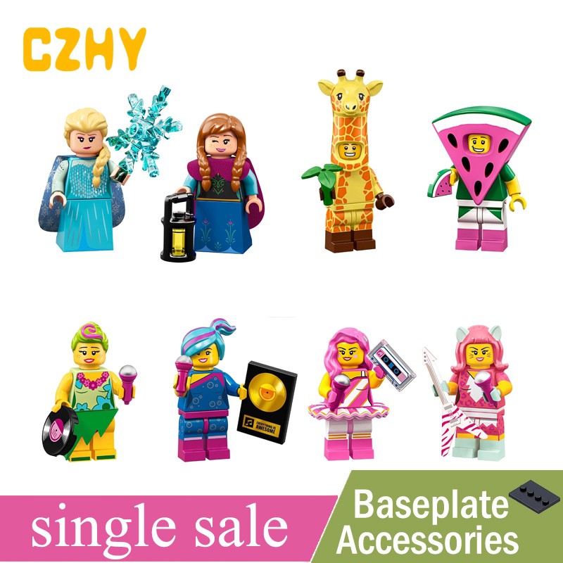 Frozen Elsa Anna Building Blocks Giraffe Suit Guy Watermelon Dude ของเล่นเด็ก WM6067