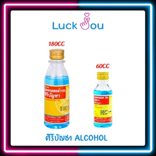 [แพ็ค6ขวด] ALCOHOL 60cc/180cc ศิริบัญชา แอลกอฮอล์ 60cc/180cc