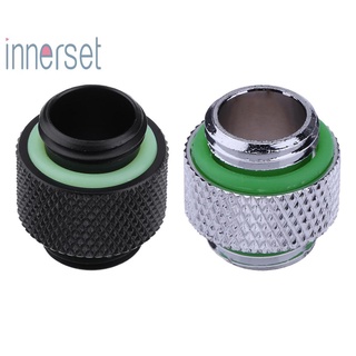 [Innerset]10มม.G1/4 อะแดปเตอร์ข้อต่อท่อเชื่อมต่อ External Thread สําหรับ Pc Water Cooling