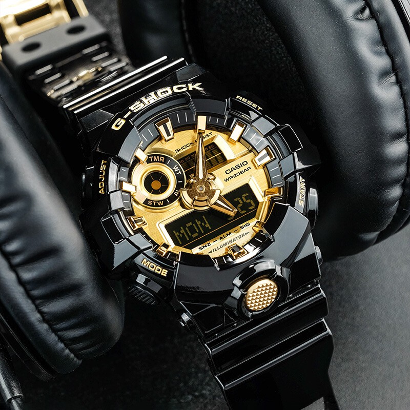 นาฬิกาข้อมือ CASIO G-Shock นาฬิกาผู้ชาย GOLD SERIES รุ่น GA-710GB-1A ...