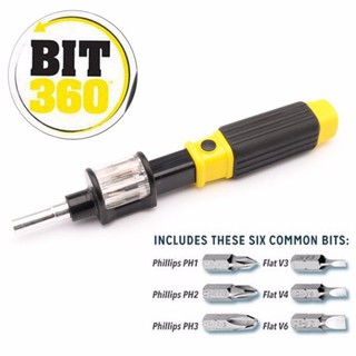 ﻿MOMMA 6 in 1 ไขควง แม่เหล็ก คลิ๊กเปลี่ยน สารพัดประโยชน์ (6 in 1 Screwdriver Bit 360)