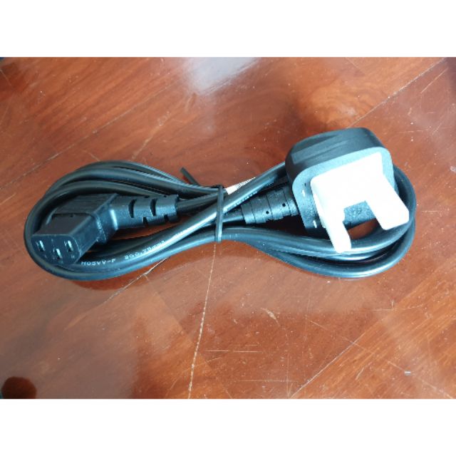 [ลด 80บ. โค้ด ENTH119]ปลั๊กไฟฮ่องกง Hong Kong Plug BS1363 Plug to IEC C13, 10A, 250V, H05VV-F 0.75mm