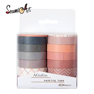 Seamiart เทปวาชิ 10 ม้วน สําหรับตกแต่ง DIY