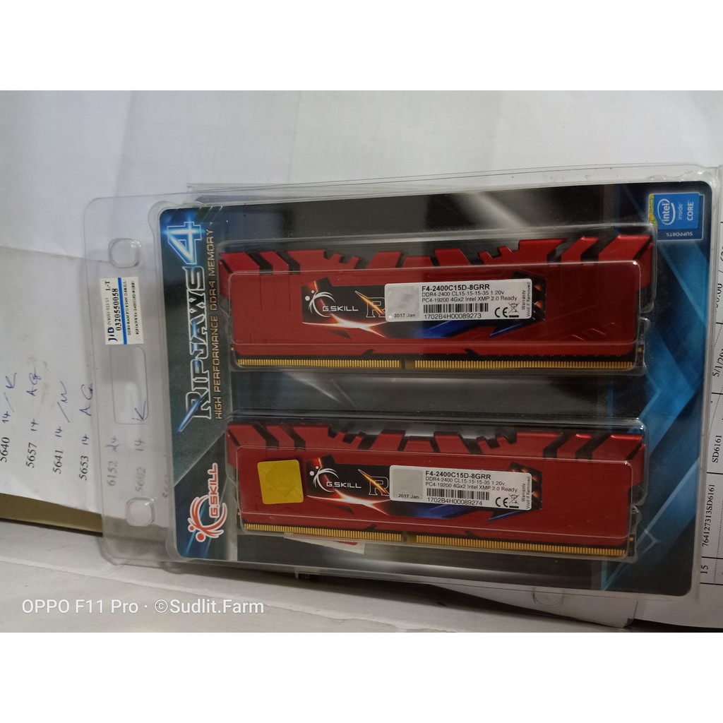 8GB (4GBx2) DDR4/2400 G.SKILL RIPJAWS 4