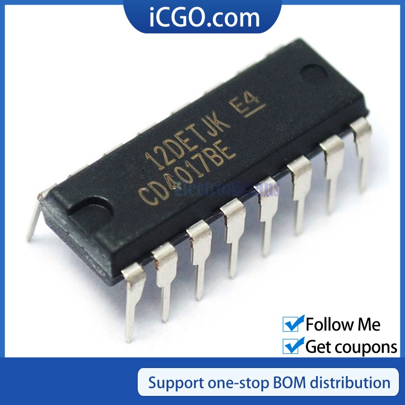10 ชิ้น CD4017 CD4017B DIP-16 CD4017BE DIP 4017 IC วงจรรวม