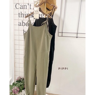 🧢pp minimal jumpsuit🧢  ชุดเอี้ยมกางเกงผ้าเกรดพรีเมี่ยม งานนำเข้า ทรงสวยใส่สบายผ้าดีสุดๆ ไม่บางนะคะ ช่วงไหล่ผูกปรับตาม