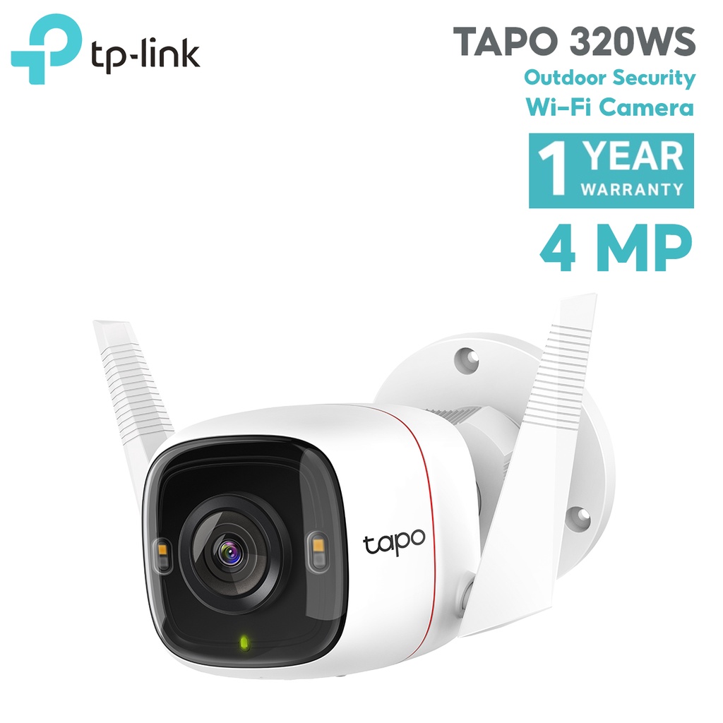TP-Link Tapo 320WS กล้อง 4 ล้านพิกเซล กล้องวงจรปิดไร้สาย TPLink Outdoor Security Wi-Fi Camera 2K QHD