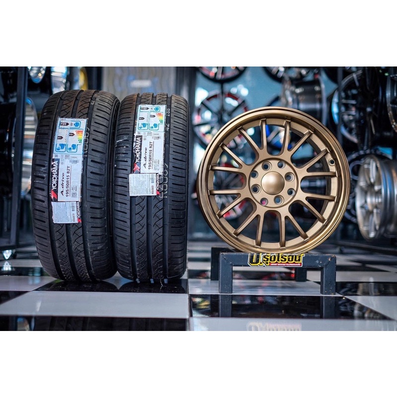 SE37 ขอบ15 รัดยาง โยโก้ฮามา ยางรถยนต์ Yokohama195/50/15