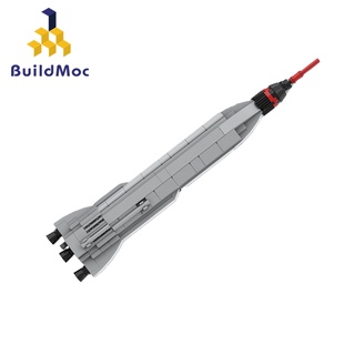 Buildmoc ชุดของเล่นตัวต่อ โมเดลยานพาหนะ จรวด MOC Mercury Hercules ของขวัญ สําหรับเด็ก 136 ชิ้น