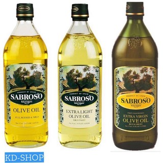 น้ำมันมะกอก ซาโบรโซ Sabroso 3 สูตร Extra light / 100% Pure/  Extra Virgin ตรา ซาโบรโซ (น้ำมันมะกอกธรรมชาติ 100%)