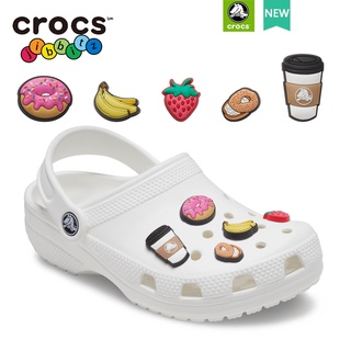 Crocs/jibbitz BREAKFAST จี้กระดุม รูปอาหาร 5 แพ็ก สําหรับตกแต่ง DIY