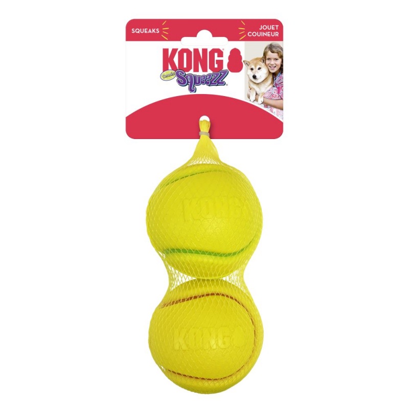 KONG ของเล่นสุนัข ลูกบอลสุนัข ลูกเทนนิส แพ็คละ2ลูก รุ่น PCT1/PCT2 ขนาด M , L