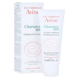 AVENE CLEANANCE MAT MATIFYING EMULSION 40ML สูตรสำหรับคนผิวมัน เป็นสิว