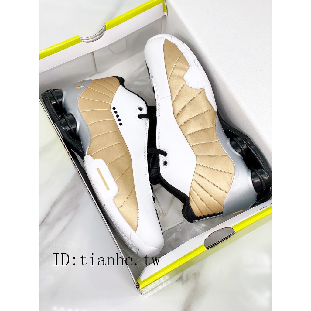 nike shox bb4 white red