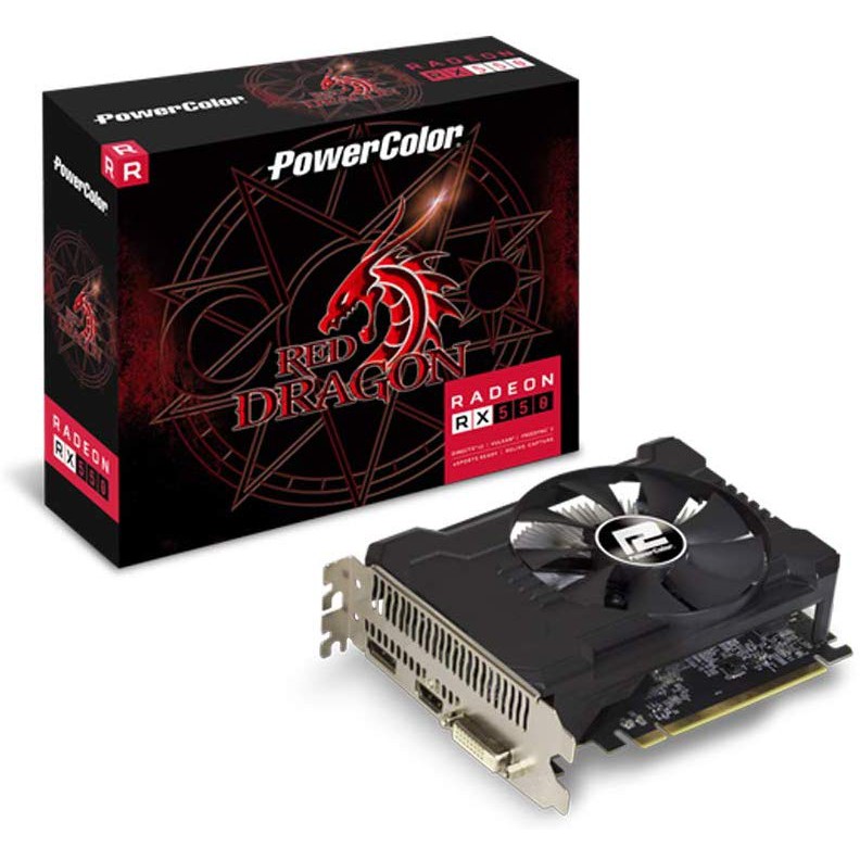 POWER COLOR VGA RED DRAGON RADEON RX 550 2GB GDDR5 (AXRX 550 2GBD5-DHA/OC)