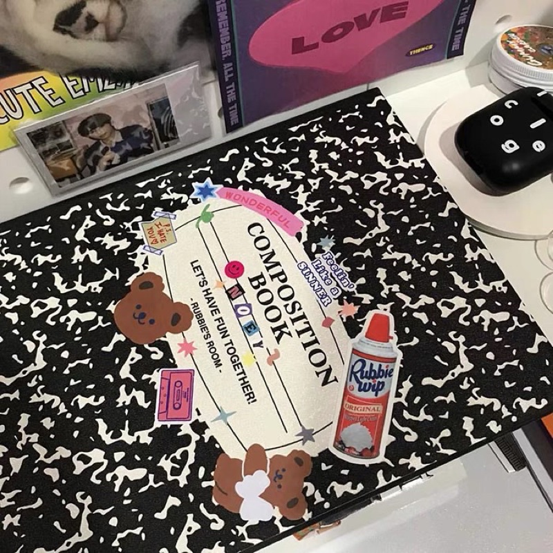 พร้อมส่ง IPAD CASE COMPOSITION BOOK RUBBIE’S ROOM เคสไอแพด Shopee