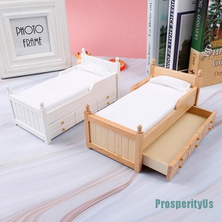 (Prosperityus) โมเดลเฟอร์นิเจอร์ไม้จําลอง พร้อมลิ้นชัก สําหรับบ้านตุ๊กตา 1:12