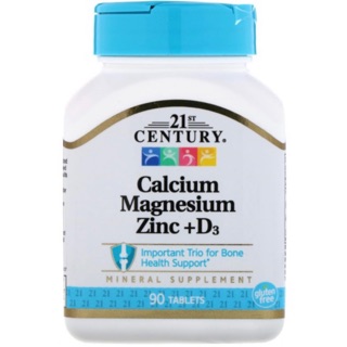 21st Century Cal Mag Zinc + D3 90 Tablets