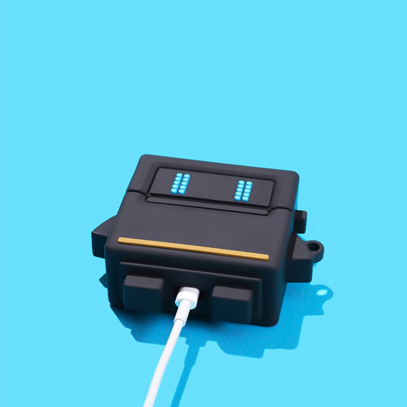 เคสสําหรับ AirPods Pro Black Cool Robot หูฟังบลูทูธไร้สายหูฟังชุดหูฟังกล่องชาร์จสําหรับ AirPods 1 2 