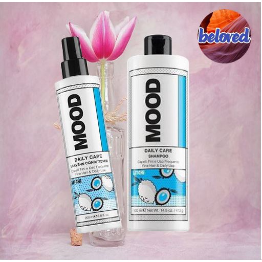 Mood Daily Care Shampoo/Leave-In Conditioner 400/200 ml แชมพู และครีมนวดผม สำหรับผมเส้นเล็ก และต้องการวอลลุ่ม