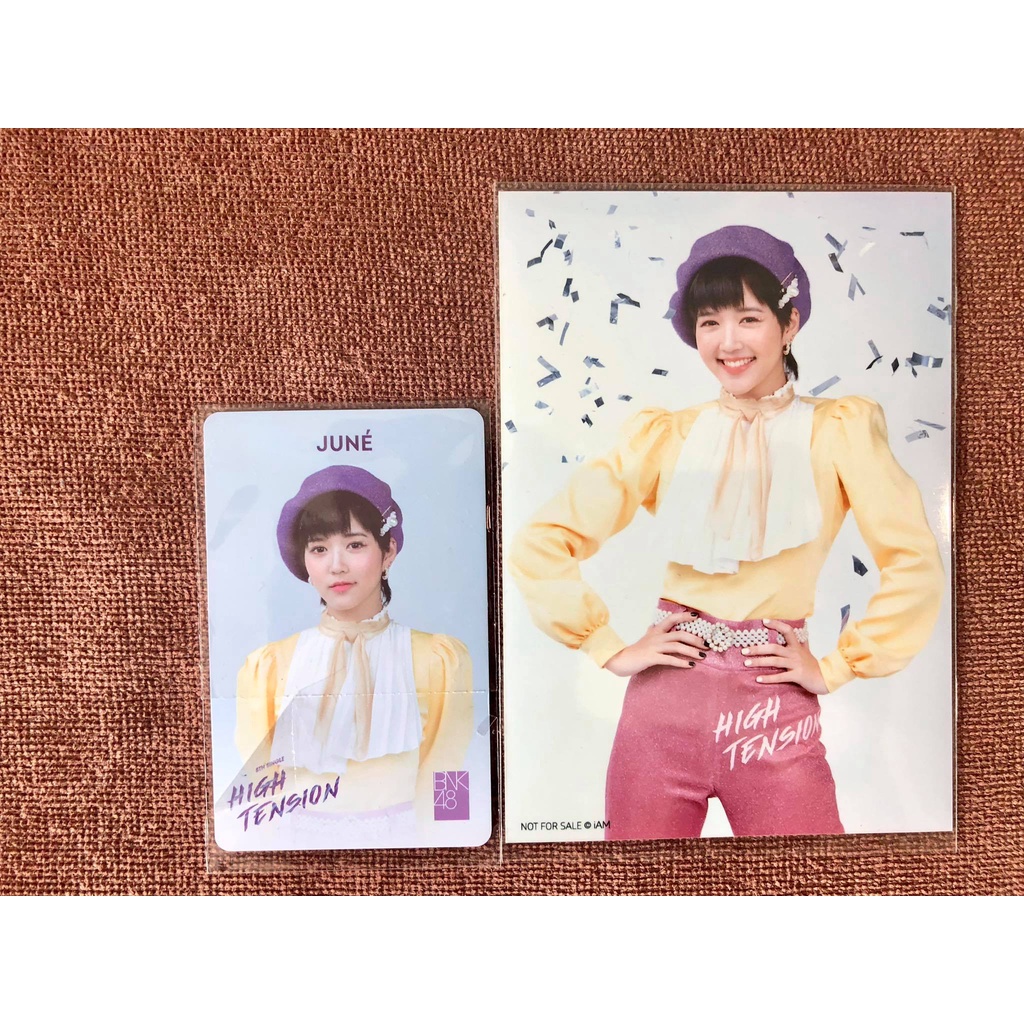 รูปปก จูเน่ June BNK48 High Tension มิวสิคการ์ด ชุดเซมบัตสึ ของแท้ มีเก็บเงินปลายทาง Music card