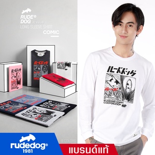 rudedog เสื้อแขนยาวผู้ชาย เสื้อแขนยาวผู้หญิง รุ่น Comic ของแท้ 100%