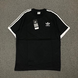 Adidas เสื้อยืด ปักลายโลโก้ CALIFONIA สีดํา ของแท้ พรีเมี่ยม