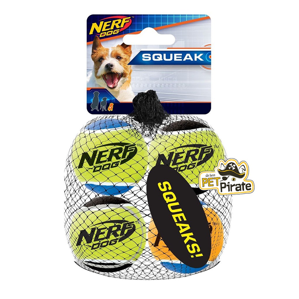 Nerf Dog ของเล่นหมา​ ลูกเทนนิส กัดมีเสียง ของเล่นสุนัข แบรนด์ดังจาก USA มี 4 ไซส์ ของเล่นบอล
