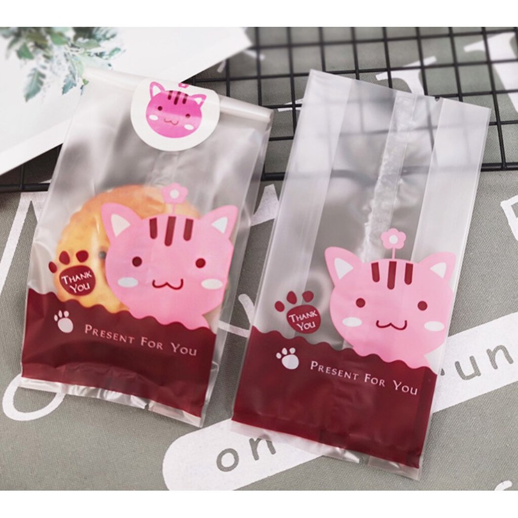 ถุงซีลขยายข้าง บิสกิต เบเกอรี่ ขนมปัง คุ๊กกี้ จำนวน 45-50 ชิ้นต่อแพ็ค (หลายขนาด) ชุดที่ 2