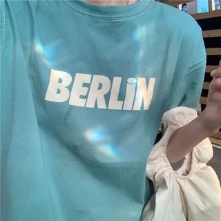 Korean เสื้อยืด💕 BERLIN💕 สไตส์เกาหลี เสื้อยืดงานดี สีสวย เนื้อผ้าดี ลายสกีน BE570