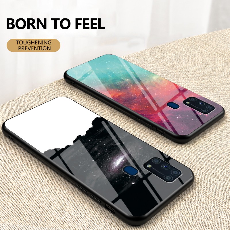 Samsung Galaxy M31 Phone Case Tempered Scratch Resistant Full 