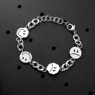 Emoji smiley bracelet Korean version of the tide simple personality street Hip-Hop