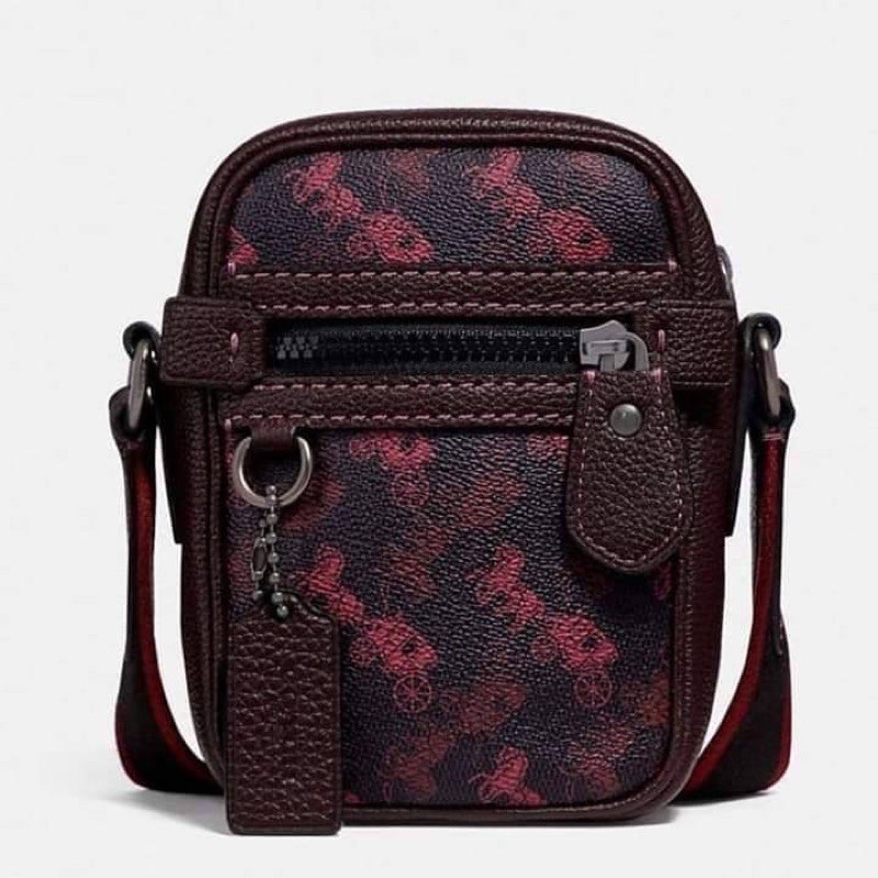COACH Unisex new limited edition carriage printing Dylan mobile phone bag wallet mini messenger (COACH F88325)